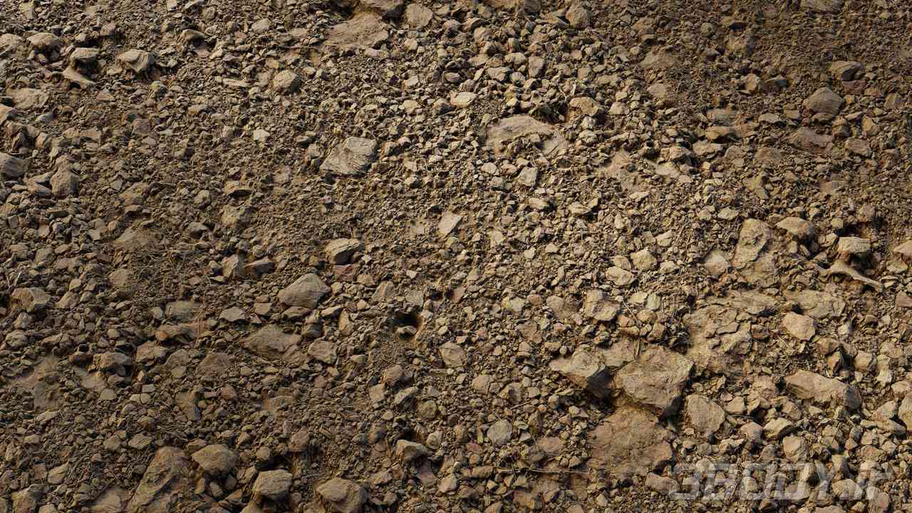 متریال سنگ ریزه gravel ground عکس 1